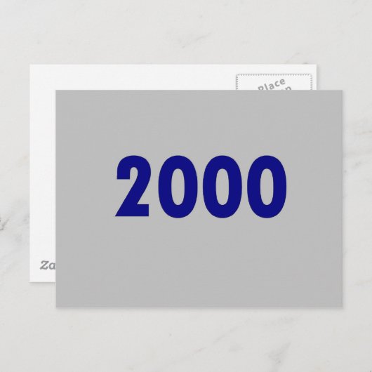2000 POSTKARTE (Vorne/Hinten)