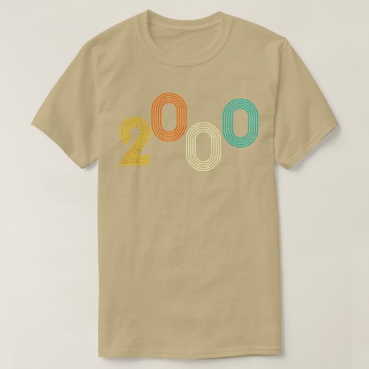 2000 Retro Geburtstag Vintag T-Shirt (Design vorne)