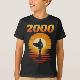 2000 Retro Surfen Vintage Sonnenuntergang 90er Äst T-Shirt
