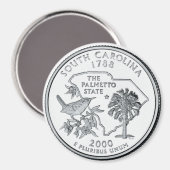 2000 South Carolina Staat Quarter Magnet (Vorderseite/Rückseite)