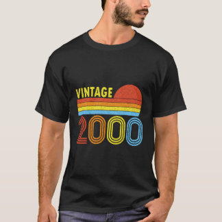 2000 Vintag 2000 Sonnenuntergang Geschenk für Männ T-Shirt