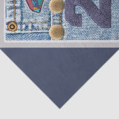 2000 Vintage Poster Geburtstag oder Wiedersehen Seidenpapier (Detail)