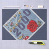 2000 Vintage Poster Geburtstag oder Wiedersehen Seidenpapier (Handwerk)