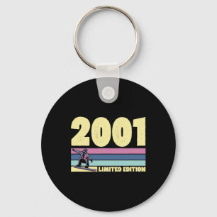 2001 Birth Year Limited Edition Snowboarding Theme Schlüsselanhänger