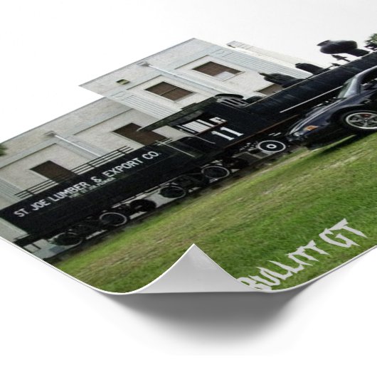 2001 Bullitt Mustang Poster (Ecke)