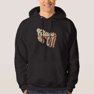 2001 Class Wiedersehen Retro Class of 01 High Scho Hoodie