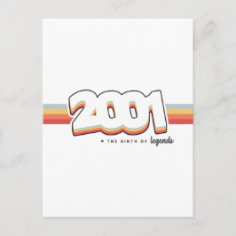2001 Die Geburt von Legenden Postkarte
