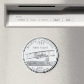2001 North Carolina Staat Quarter Magnet (In Situ (Geschirrspüler))