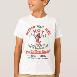 2001 Pepper Fest 25. Jubiläums-Jugend-Shirt T-Shirt