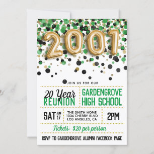 2001 Wiedersehen zur Uni der Hochschule Einladung