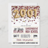 2001 Wiedersehen zur Uni der Hochschule Einladung (Vorderseite)