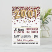 2001 Wiedersehen zur Uni der Hochschule Einladung (Stehend Vorderseite)