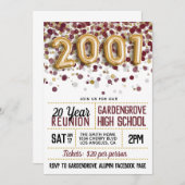 2001 Wiedersehen zur Uni der Hochschule Einladung (Vorne/Hinten)