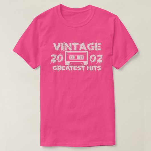 2002 Beste Treffer Vintag T-Shirt (Design vorne)