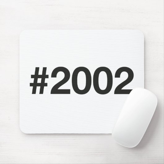 2002 Hashtag 23 Geburtstag Mousepad (Mit Mouse)