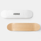 2002 Hashtag 23 Geburtstag Skateboard (Horizontal)