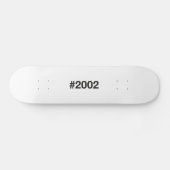 2002 Hashtag 23 Geburtstag Skateboard (Horizontal)