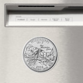 2002 Mississippi Staat Quarter Magnet (In Situ (Geschirrspüler))