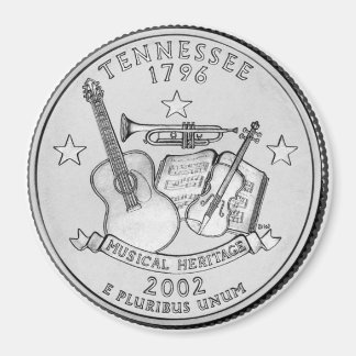 2002 Tennessee Staat Quarter Magnet