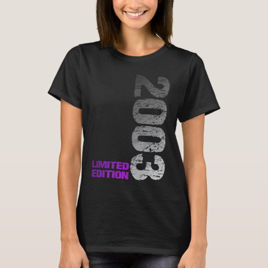 2003 20. Geburtstag geboren 2003 T-Shirt (Vorderseite)