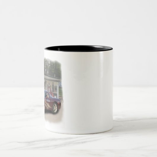 2003 50 Jahre Chevy Corvette Pace Auto Zweifarbige Tasse (Mittel)