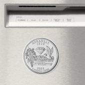 2003 Arkansas Staat Quarter Magnet (In Situ (Geschirrspüler))