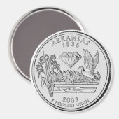 2003 Arkansas Staat Quarter Magnet (Vorderseite/Rückseite)