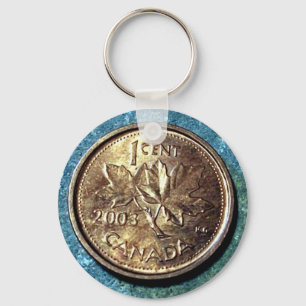 2003 Canadian Penny (Front) Key Chain Schlüsselanhänger
