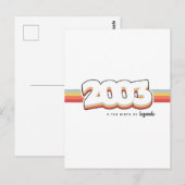 2003 Die Geburt von Legenden Postkarte (Vorne/Hinten)