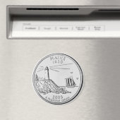 2003 Maine Staat Quarter Magnet (In Situ (Geschirrspüler))