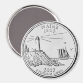 2003 Maine Staat Quarter Magnet (Vorderseite/Rückseite)