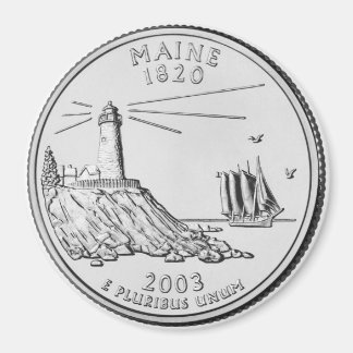 2003 Maine Staat Quarter Magnet