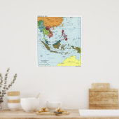 2003 Südostasien-Karte Poster (Küche)