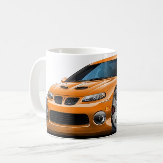 2004-06 GTO Orangen-Auto Kaffeetasse (Vorderseite Links)