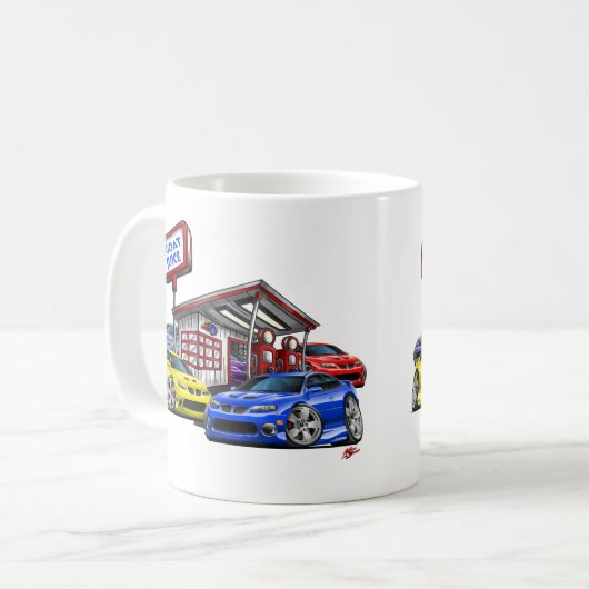 2004-06 GTO Tankstelle-Szene Kaffeetasse (Vorderseite Links)