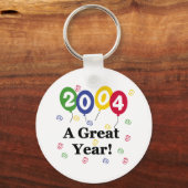 2004 ein großartiges Jahr zum Geburtstag Schlüsselanhänger (Vorderseite)