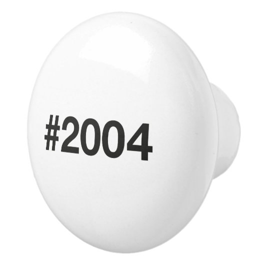2004 Hashtag 21 Geburtstag Keramikknauf (Rechts)