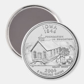 2004 Iowa Staat Quarter Magnet (Vorderseite/Rückseite)