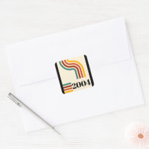 2004 Retro Vintage Poster Meilenstein 21. Geburtst