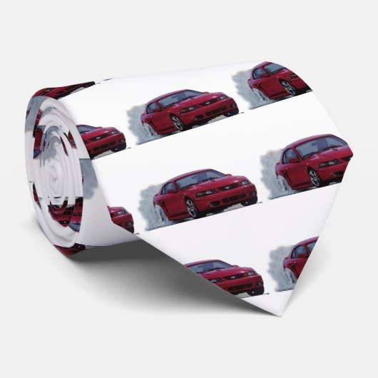 2004 Rot-Mustang-Kobra Krawatte (Gerollt)