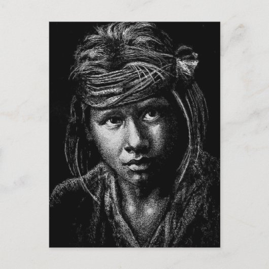 2004 Scratch Board Projekt Kunstklasse Postkarte (Vorderseite)