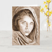 2004 Stift Zeichnend afghanische Flüchtlingsmarine Karte (Gelbe Blume)