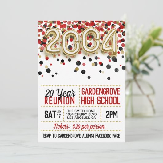 2004 Uni-Wiedersehen Einladung (Stehend Vorderseite)