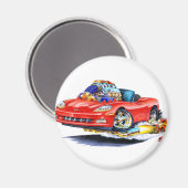 2005-10 Corvette Red Convertible Magnet (Vorderseite/Rückseite)