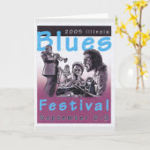 2005 Blues-Konzert-Plakat-Projekt Karte (Gelbe Blume)