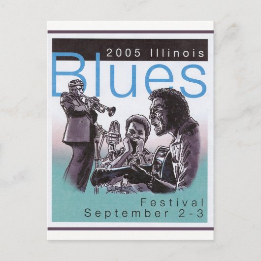 2005 Blues Poster Contest Entry Postkarte (Vorderseite)