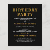 2005 Budget 21st Birthday Invitation Legend Flyer (Hinten)