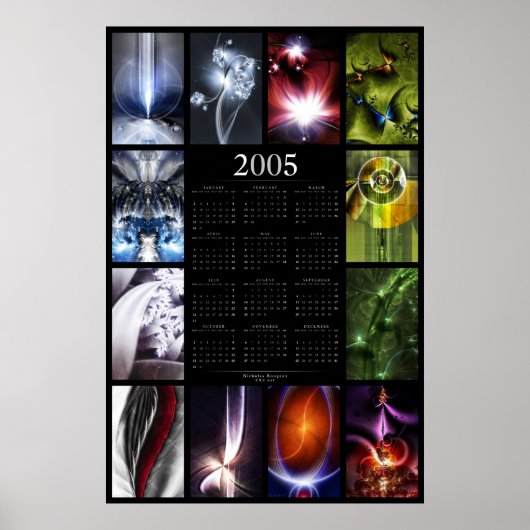 2005 Fractal Kalender Poster (Vorne)