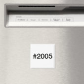 2005 Hashtag 20 Geburtstag Magnet (In Situ (Geschirrspüler))