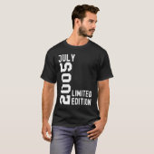 2005 Juli Glückwunsch Geburtstag Party T-Shirt (Vorne ganz)